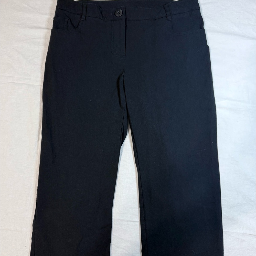 Bisou Bisou Black Women's Capris lightweight Capris Pants size S